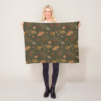 Herfst fleece deken