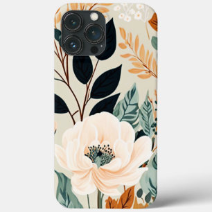 Herfst flessenpatroon zonder naadloze flora iPhone 13 pro max hoesje