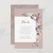 Herfst Flora Details Kaart (Voorkant / Achterkant)