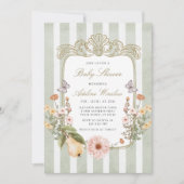  Herfst Floral Baby shower Kaart (Voorkant)