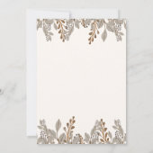 Herfst Floral Boho Friendsgiving Uitnodiging (Achterkant)