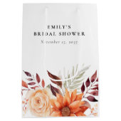 Herfst Floral Boho Vrijgezellenfeest Medium Cadeauzakje (Achterkant)