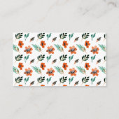 Herfst Floral Books for Baby Informatiekaartje (Achterkant)