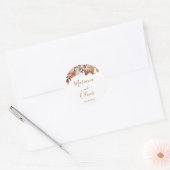 Herfst Floral Bouquet White Envelope-zegels Ronde Sticker (Envelop)