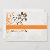 Herfst Floral Bridal Shower Invitations Kaart (Achterkant)