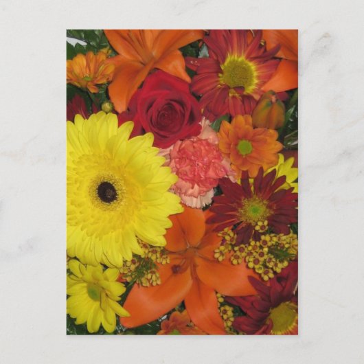 Herfst Floral Briefkaart (Voorkant)