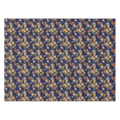Herfst Floral Celebration Navy Tablecloth Tafelkleed (Voorkant (Horizontaal))