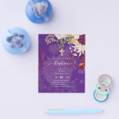 HERFST Floral Christening Inv. Flyer (Enkel)