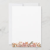 Herfst Floral Couples Shower Invitation Kaart (Achterkant)