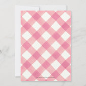 HERFST Floral en Roze Check Herfst in Love Shower  Kaart (Achterkant)