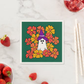 Herfst Floral Halloween Ghost Servet (Insitu)
