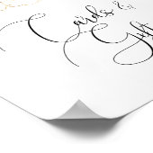 Herfst Floral Kaarten en cadeaubonzen Poster (Hoek)