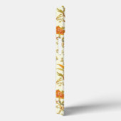  Herfst Floral laat Oranje monogram Case-Mate iPhone Case (Achterkant / Rechts)