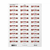 Herfst floral return address label (Full Sheet)