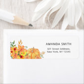 Herfst floral return address label (Insitu)