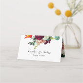 Herfst Floral Rustic Elegant Wedding, vers (Achterkant)