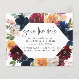 Herfst Floral Save the Date