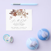 Herfst Floral Save the Date Flyer (Enkel)