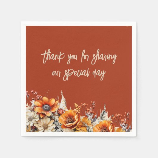 HERFST FLORAL SERVET (Voorkant)