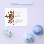 Herfst Floral Wedding Invitation Flyer (Enkel)