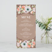 Herfst Floral Wedding Menu (Staand voorkant)