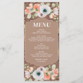 Herfst Floral Wedding Menu (Voorkant)