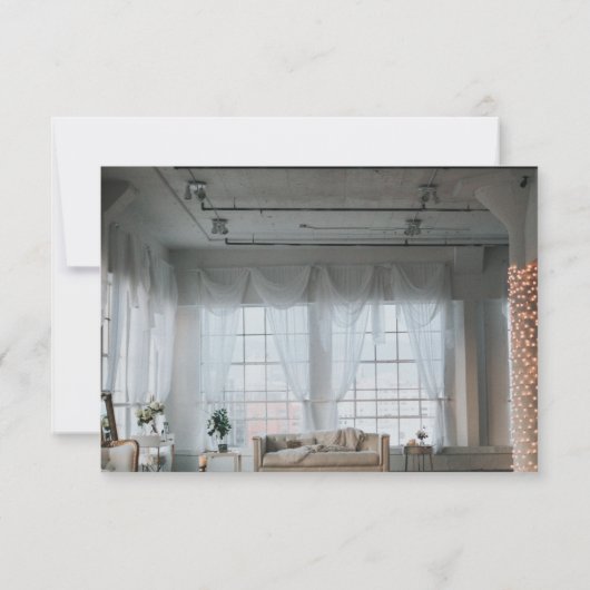 Herfst floral Wedding R RSVP Kaartje (Achterkant)