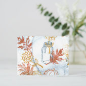 Herfst Florals Briefkaart (Staand voorkant)
