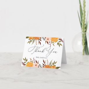 Herfst Florals Mums Dankuwel Noteer Kaart