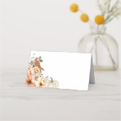 Herfst Florals Pumpkin Datum huwelijk (Achterkant)