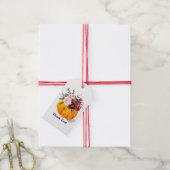 herfst, floreel, pompoen label cadeaulabel (Met Touw)
