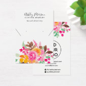 Herfst florly girly jewelry earing ketting display visitekaartje (Bureau)