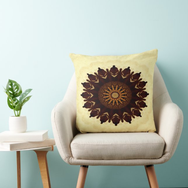 Herfst Flower Mandala..... Kussen (Stoel)
