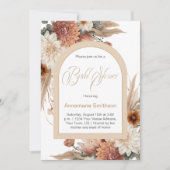 Herfst Flowers Arch Vrijgezellenfeest | Kaart (Voorkant)