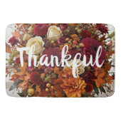 Herfst Flowers Dankbare Badmat (Voorkant)