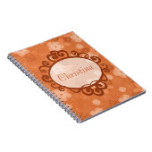 Herfst Flowers Spiraal Notitieboek (Rechterzijde)