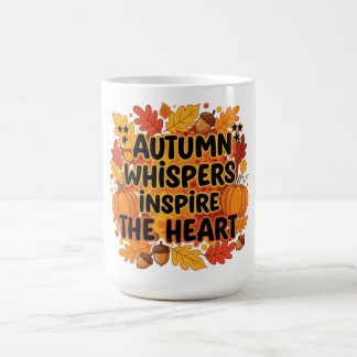 Herfst fluistert bos herfst ontwerp koffiemok