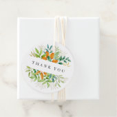 Herfst Foliage Greenery Waterverf Baby shower Bedankjes Labels (In situ)