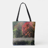 Herfst Foliage grenzend aan een Marsh Orton-effect Draagtas (Achterkant)