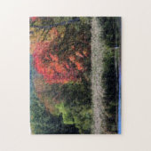 Herfst Foliage grenzend aan een Marsh Orton-effect Legpuzzel (Verticaal)