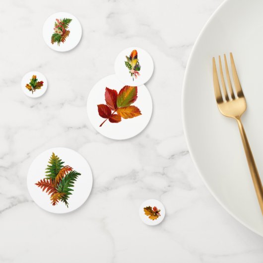 Herfst Foliage Herfst Tafel & Thanksgiving Confetti (Groep)