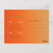 Herfst Foliage Invitation Briefkaart (Achterkant)