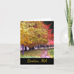 Herfst Foliage Notitiekaartje