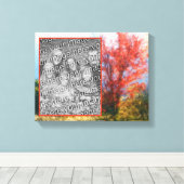 Herfst Foliage Painting Creëer Uw eigen foto Canvas Afdruk (Insitu (Houten vloer))