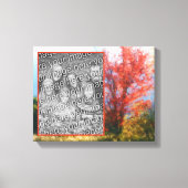 Herfst Foliage Painting Creëer Uw eigen foto Canvas Afdruk (Voorkant)