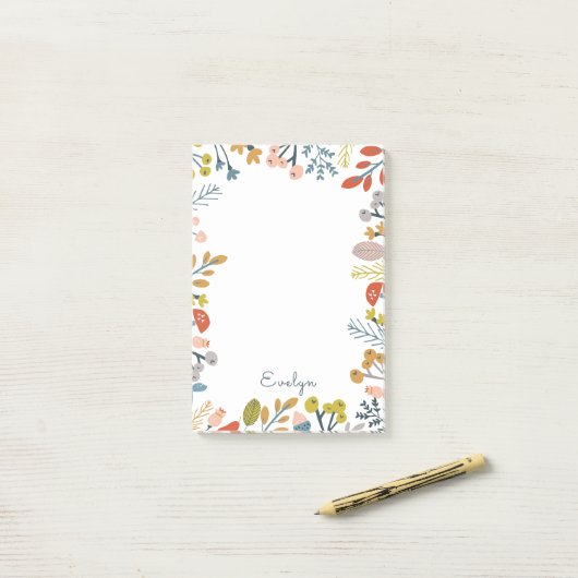 Herfst Foliage Post-it® Notes (Op bureau)