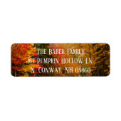 Herfst Foliage Return Label (Voorkant)