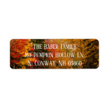 Herfst Foliage Return Label