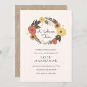 Herfst Foliage Rosh Hashanah Uitnodiging (Voorkant / Achterkant)