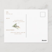 Herfst Foliage Rustic Bridal Shower Briefkaart (Achterkant)